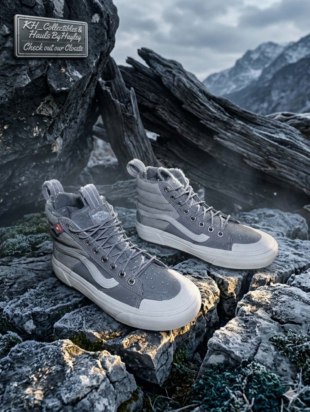 Vans Sk8-Hi MTE-2 Waterproof Winter Boots Grey White | Women’s 6 / Men’s 4.5